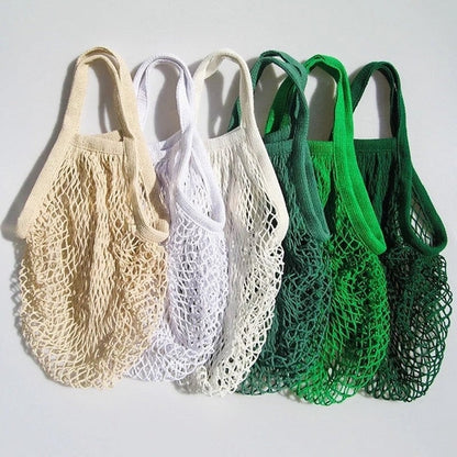 Reusable Organic Cotton Mesh Bag - Plastic Free Zero Waste Shopping