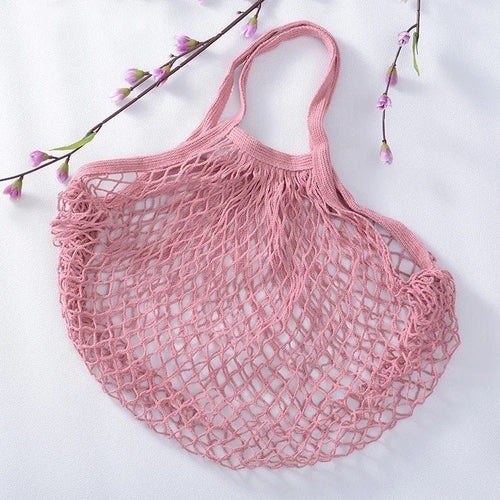 Reusable Organic Cotton Mesh Bag - Plastic Free Zero Waste Shopping