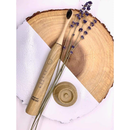 PearlBar Sonic Electric Toothbrush – Eco-Friendly with 3 Bamboo Heads