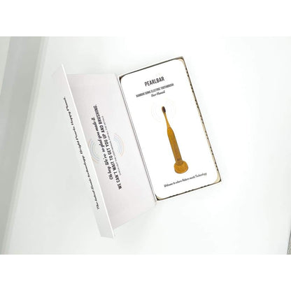 PearlBar Sonic Electric Toothbrush – Eco-Friendly with 3 Bamboo Heads