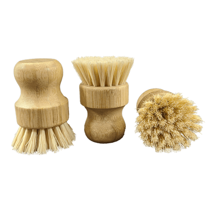 Plastic-free sisal scrubber for kitchen cleaning